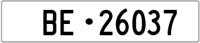 Trailer License Plate